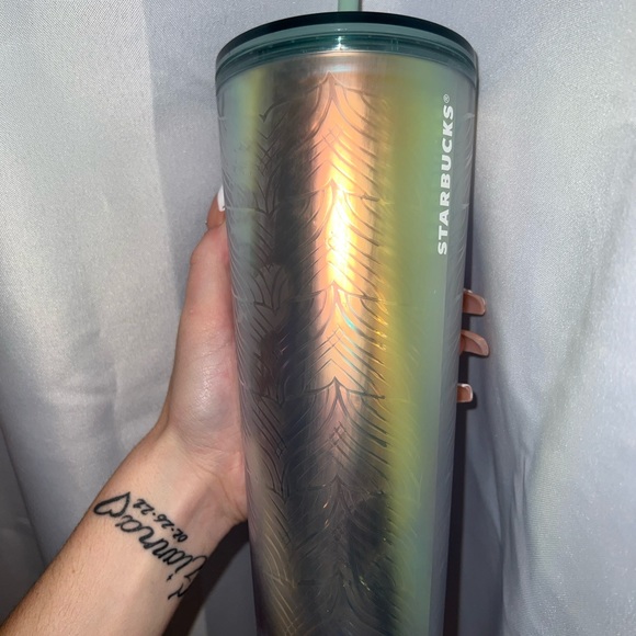 Light Blue Rainbow Affect Mermaid Starbucks Tumbler